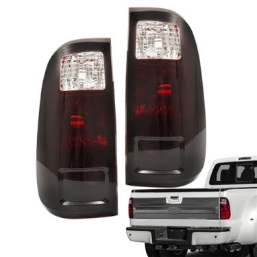 Imagem de waltyotur Um par de luzes traseiras pretas fumê de substituição para F250 2008-2016 luzes traseiras BC3Z13404A, BC3Z13405A