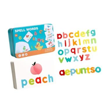 Imagem de YIJU Match Letter Spelling Games, See e Spell Learning Toys, Supplies School ABC Aprendendo brinquedos educacionais para pré -escola