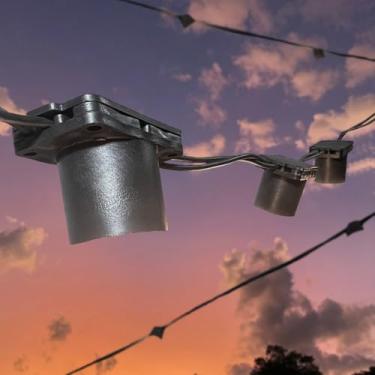 Imagem de Varal Luzes Até 25 metros a Cada 50cm Sem Lâmpada Area Externa Gambiarra Casamento Jardim (Preto, 20 Metros)