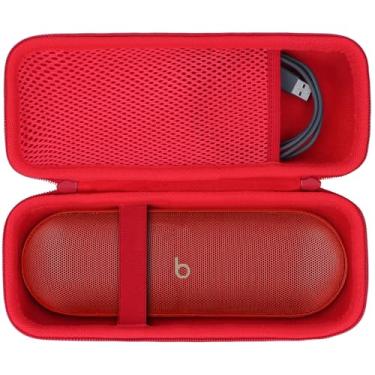 Imagem de Lebakort Estojo de armazenamento compatível com Beats Pill - Alto-falante Bluetooth sem fio (capa vermelha declaração)