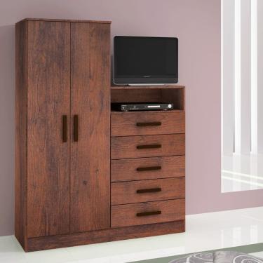 Imagem de Guarda-Roupa Armário Roupeiro Cômoda Quarto Solteiro