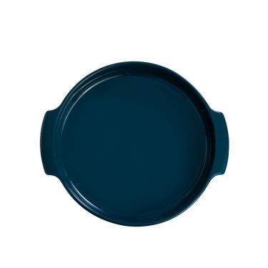 Imagem de Travessa Redonda Em Porcelana Assar E Servir 25x5cm Germer Verde