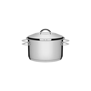 Imagem de Caçarola Tramontina Solar Funda Em Aço Inox Fundo Triplo Com Tampa E Alças 16 Cm 1,8 L