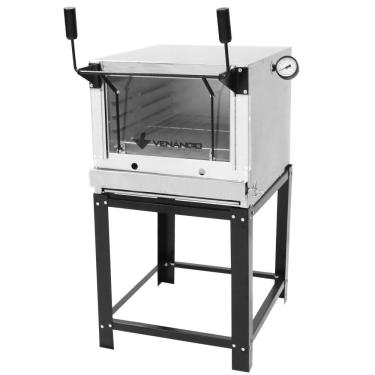 Imagem de Forno Lastro A Gás Natural Venâncio Roma 60 Interior Aço Galvanizado Exterior Inox Firi...