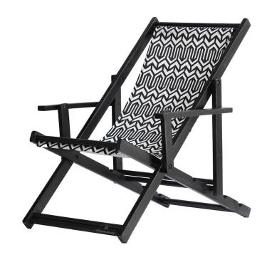 Imagem de Espreguiçadeira Preguiçosa Dobrável Black Cb-retro