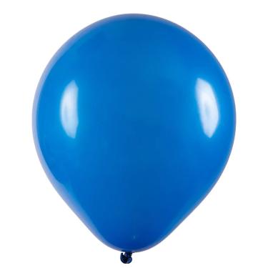 Imagem de Balão De Látex Azul - 9 Polegadas - 50 Unidades
