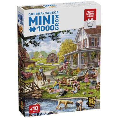 Imagem de Mini Quebra-cabeça 1000 peças Domingo na Fazenda - Grow