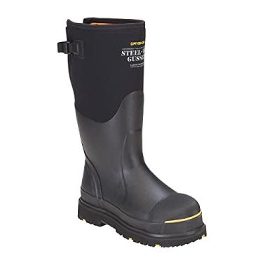 Imagem de Dryshod Calçados De Segurança Trabalho Antiderrapantes Masculinos Com Biqueira Aço E Reforço | À Prova D'Água, Borracha, Preto, M11
