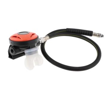 Imagem de rockible Regulador de snorkel de mergulho de 2º estágio, respirador de mergulho, substituição para esportes aquáticos Explorer com bocal controlador de snorkel, Vermelho