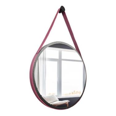 Imagem de Espelho Redondo Craqueado Adnet 50Cm + Suporte - Gh Papel De Parede