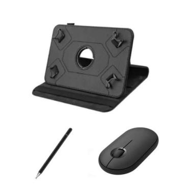 Imagem de Capa Giratória + Caneta Touch + Mouse Bluetooth Para Tablet Vaio TL10 