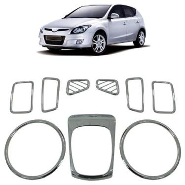 Imagem de Aplique Cobertura Painel Instrumento I30 2010 2011 2012 Cromado - Auto