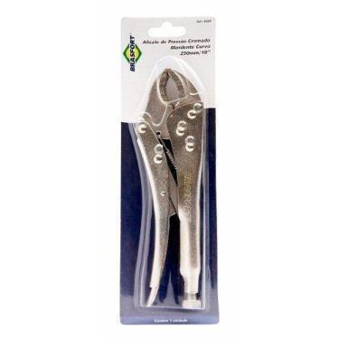 Imagem de Alicate Pressão Brasfort Bico Curvo 10 Polegadas