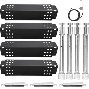 Imagem de Criditpid Peças de reposição para churrasqueira Charbroil Classic 405 4 queimadores 463874717, G215-0203-W1 Tenda térmica, queimadores, tubos de transporte e ignição para churrasqueira Charbroil