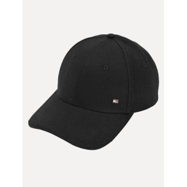 Imagem de Boné Tommy Hilfiger Corporate Cotton 6 Panel Stripe Preto, UN
