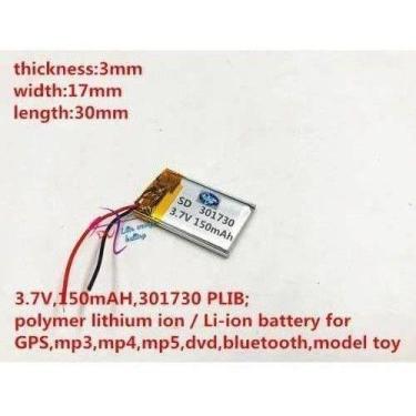 Imagem de Bateria 3,7v 150mah Caneta Gravador Mp3 Mp4 Pendrive - bgb