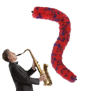 Imagem de Cotonete de limpeza de saxofones | Saxofone Bend Neck Cleaning Rod Cleaner Sax Cleaner | Soft Bend Duster Pad Saver Soft Maintain Care Tool for Woodwinds Instrument Bass Alto