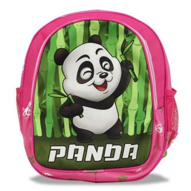 Imagem de Mochila de Costas Infantil Escolar Panda Rosa Tam M - Vou Leve