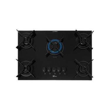 Imagem de Cooktop A Gás Fischer 5 Bocas Fit Line Preto Trempe Iron PRETO / Bivolt