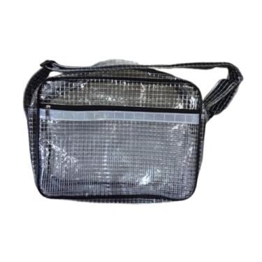 Imagem de Fenteer Saco transparente antiestático para sala limpa, saco de PVC transparente para oficina de acampamento esportivo, Preto