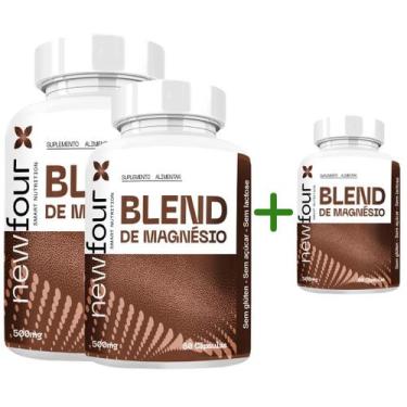 Imagem de Blend De Magnésio Kit com 3 Com Total De 180 Capsulas - New Four