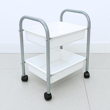 Imagem de Carrinho Porta Esmalte, Auxiliar Salão Beleza Manicure Pedicure Estéti