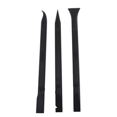 Imagem de ZHYOHEN 3 peças de rodo de plástico de 15 cm de comprimento, raspador multiuso, ferramenta de limpeza sem arranhões, bastão de desmontagem para remover etiquetas, graxa, tinta, vela, cera