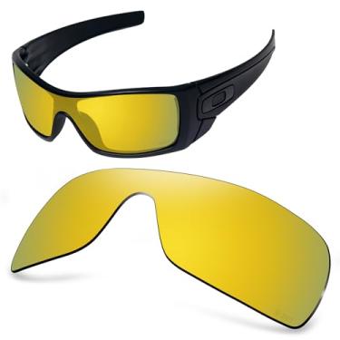 Imagem de AOZAN Lentes de reposição ANSI Z87.1 para óculos de sol Oakley Batwolf OO9101, Ouro puro, Batwolf