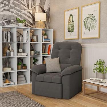 Imagem de Poltrona Retrátil e Reclinável Queijas Cinza