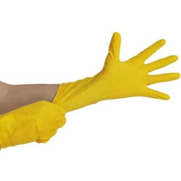 Imagem de Luva Limpeza Látex Amarela Multiuso MBLife Medix CA 46977, GG, Amarelo