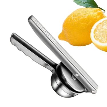 Imagem de Espremedor manual de frutas – Espremedor de limão de aço inoxidável | Espremedor de limão de aço inoxidável | Espremedor de laranja portátil | Dispositivo de suco de romã de cozinha | Ferramenta de