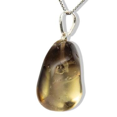 Imagem de Colar Pedrinha Bi Color Rolada Montagem Prata 950 - CristaisdeCurvelo