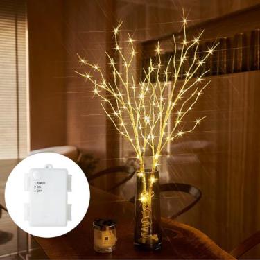 Imagem de Galhos de bétula iluminados Birchlitland 32 cm 100 LED com temporizado