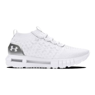 Imagem de Under armour Phantom 1 Modern - Tênis masculino (3028384-101, branco/cinza halo/prata metálico), Branco/cinza halo/prata metálico, 39