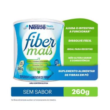 Imagem de Suplemento Alimentar de Fibras Fibermais Sem Sabor 260g, Sem sabor
