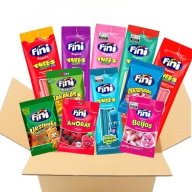 Imagem de Kit 50 Pacotinhos Fini Bala Sortidos de 15g cada
