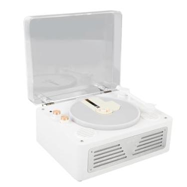 Imagem de Luocute CD Player Sem Fio, Portable Retro BT CD CD R Player RW Music Player Com Alto-falantes, Controle Remoto, Suporta USB/AUX/TIPO-C para Casa, Som Surround 3D (Branco)