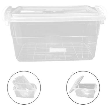 Imagem de Pote Retangular Wave Prime 1,8 L Tampa com Trava para Guardar Alimento