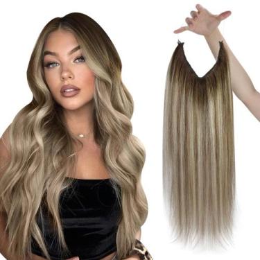 Imagem de Extensões de cabelo Sunny Wire Balayage Brown 18 polegadas 80g para mu