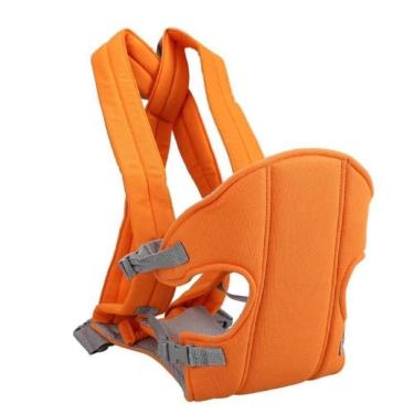 Imagem de Canguru Baby Carriers Passeio Carregador Ergonomico Bebe Ate 15kg Ajustavel Conforto Laranja