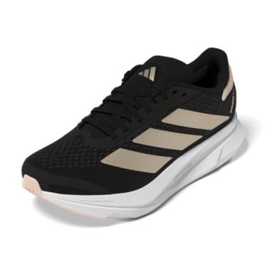 Imagem de adidas Tênis de corrida feminino Duramo Sl 2, Preto/champanhe metálico/coral em pó, 41
