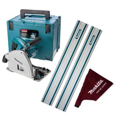 Imagem de Kit Serra Circular com Maleta SP6000J Makita e 2 Trilhos de 1m e Colet