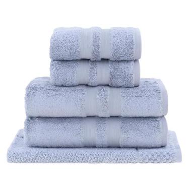 Imagem de Jogo Toalha Banho Algodão Egípcio 5pcs Prata - Buddemeyer