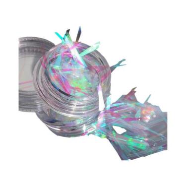 Imagem de Adesivos Coloridos De Arte De Unhas Reflexivos a Laser Misscheering Au