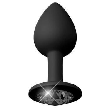 Imagem de Anal Plugs Silicone Anal Sex Toys Butt Plug Jeweled Butt Plugs Training Anal Trainer Butt Toys for Sex Beginner Men Women Couples Lover (Black)