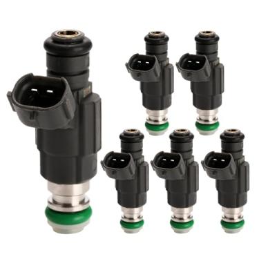 Imagem de Conjunto de 6 injetores de combustível | Compatível com Nissan Infiniti Maxima Altima Murano FX35 FX45 M35 M45 3.5L 4.5L | Substitui FBJC-101 FJ751 842-12239