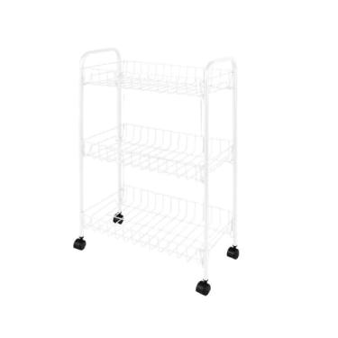 Imagem de Mor - Fruteira 3 Andares Branca Com Rodas