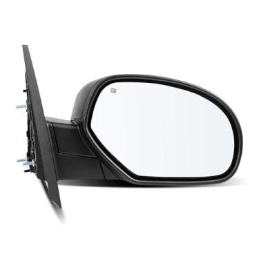 Imagem de LLPTA Espelhos retrovisores laterais do passageiro direito - Compatível com Chevrolet Silverado 2007-2013 1500 2500 3500 HD Suburban Avalanche Tahoe GMC Sierra Yukon - Retrovisores retrovisores pretos