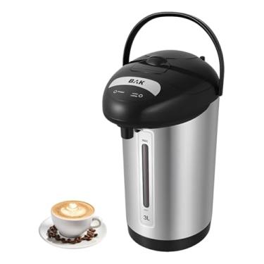 Imagem de Garrafa Térmica Elétrica Chaleira Eletrica Inox Café Agua Automática 3 L 220v Cinza