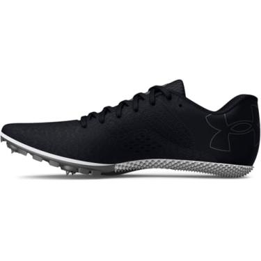 Imagem de Under Armour Kick Sprint 4 Spikes de corrida para adultos, Preto/Branco/Estanho Metálico, 39 BR
